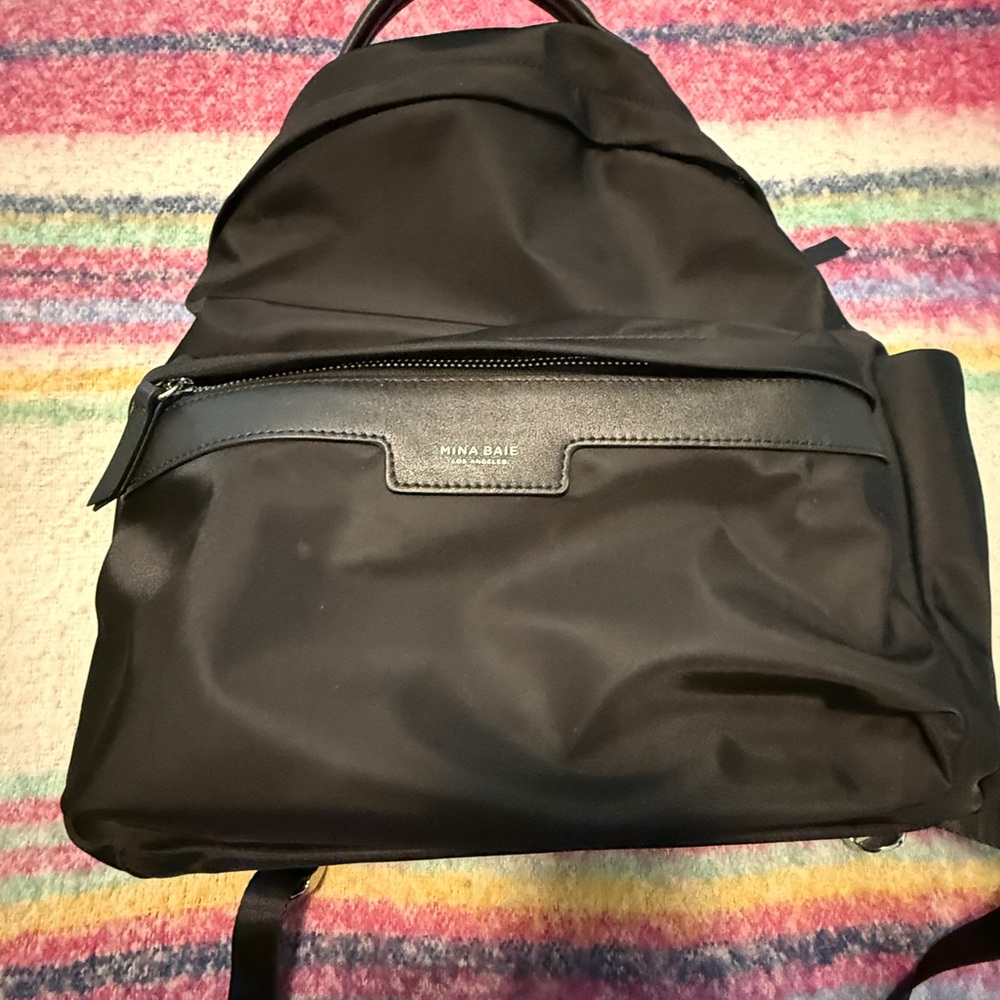 Mina Baie Black Backpack large Eli